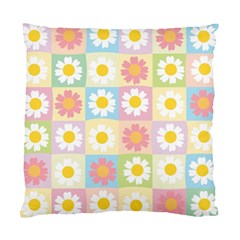 Season Flower Sunflower Blue Yellow Purple Pink Standard Cushion Case (two Sides)