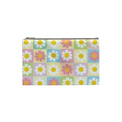 Season Flower Sunflower Blue Yellow Purple Pink Cosmetic Bag (small) 