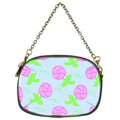 Spring Flower Tulip Floral Leaf Green Pink Chain Purses (one Side)  by Alisyart