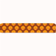 Pumpkin Face Mask Sinister Helloween Orange Small Bar Mats by Alisyart