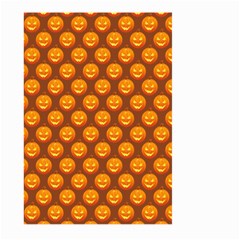 Pumpkin Face Mask Sinister Helloween Orange Large Garden Flag (two Sides) by Alisyart