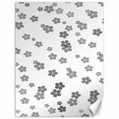 Flower Grey Jpeg Canvas 12  X 16  