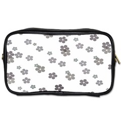 Flower Grey Jpeg Toiletries Bags 2-side