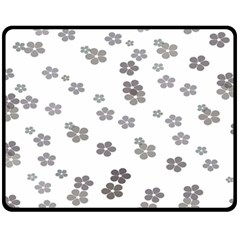 Flower Grey Jpeg Fleece Blanket (medium) 