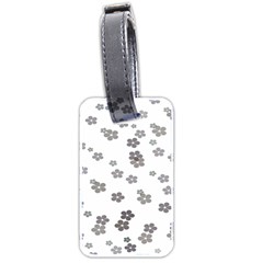 Flower Grey Jpeg Luggage Tags (two Sides)