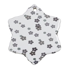 Flower Grey Jpeg Ornament (snowflake) by Alisyart