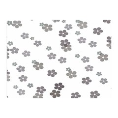 Flower Grey Jpeg Double Sided Flano Blanket (mini) 