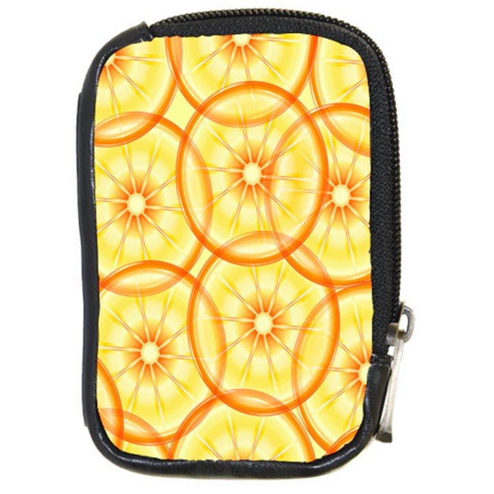 Lemons Orange Lime Circle Star Yellow Compact Camera Cases