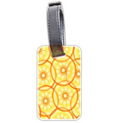 Lemons Orange Lime Circle Star Yellow Luggage Tags (two Sides) by Alisyart