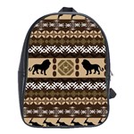 African Vector Patterns  School Bags (XL)  Front