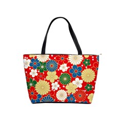 Season Flower Rose Sunflower Red Green Blue Shoulder Handbags