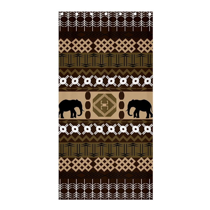 African Vector Patterns  Shower Curtain 36  x 72  (Stall) 