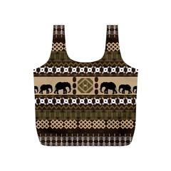 African Vector Patterns  Full Print Recycle Bags (s) 