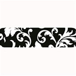 Vector Classical trAditional Black And White Floral Patterns Large Bar Mats 32 x8.5  Bar Mat