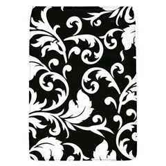 Vector Classical Traditional Black And White Floral Patterns Flap Covers (l)  by Amaryn4rt