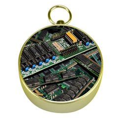 Computer Ram Tech Gold Compasses by Amaryn4rt