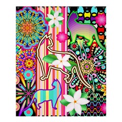 Mandalas, Cats And Flowers Fantasy Digital Patchwork Shower Curtain 60  X 72  (medium)  by BluedarkArt