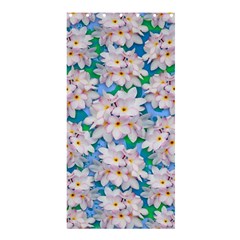 Plumeria Bouquet Exotic Summer Pattern  Shower Curtain 36  X 72  (stall)  by BluedarkArt