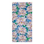 Plumeria Bouquet Exotic Summer Pattern  Shower Curtain 36  x 72  (Stall)  Curtain(36 X72 ) - 33.26 x66.24  Curtain(36 X72 )