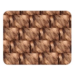 Snuggly Brown Fur Double Sided Flano Blanket (large) by SusanFranzblau