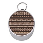 Ethnic Pattern Vector Mini Silver Compasses Front