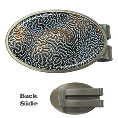 Coral Pattern Money Clips (oval) 