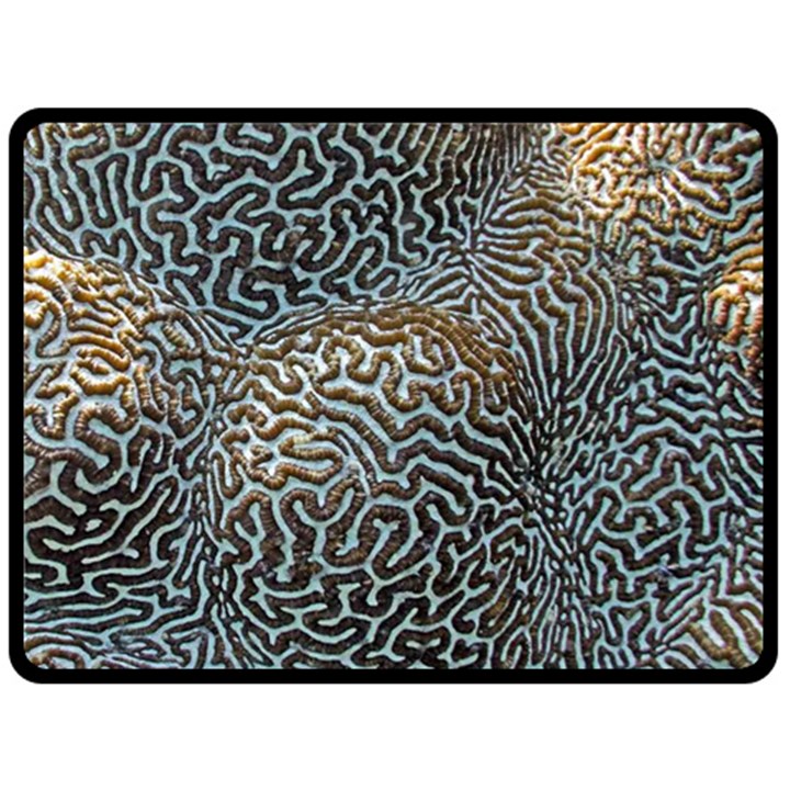 Coral Pattern Fleece Blanket (Large) 