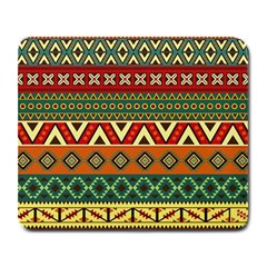 Mexican Folk Art Patterns Large Mousepads by Amaryn4rt