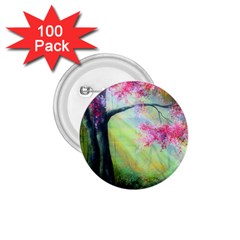 Forests Stunning Glimmer Paintings Sunlight Blooms Plants Love Seasons Traditional Art Flowers Sunsh 1.75  Buttons (100 pack) 