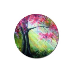 Forests Stunning Glimmer Paintings Sunlight Blooms Plants Love Seasons Traditional Art Flowers Sunsh Magnet 3  (round) by Amaryn4rt