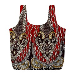 Indian Traditional Art Pattern Full Print Recycle Bags (l)  by Amaryn4rt