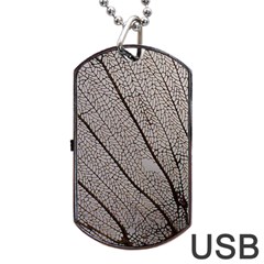 Sea Fan Coral Intricate Patterns Dog Tag Usb Flash (one Side)