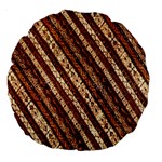 Udan Liris Batik Pattern Large 18  Premium Round Cushions Back