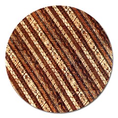 Udan Liris Batik Pattern Magnet 5  (round) by Amaryn4rt