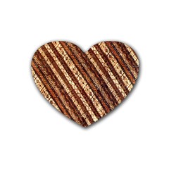 Udan Liris Batik Pattern Heart Coaster (4 Pack)  by Amaryn4rt