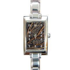 Trees Forests Pattern Rectangle Italian Charm Watch