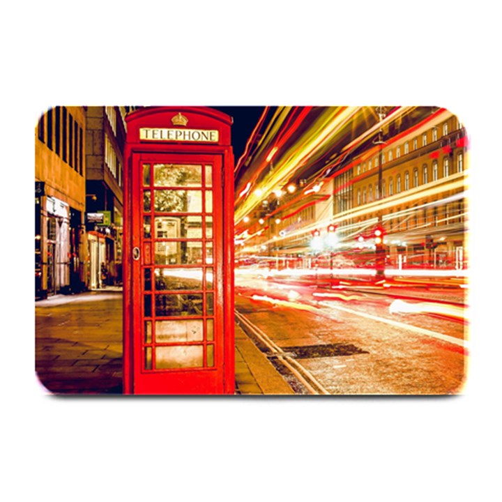 Telephone Box London Night Plate Mats