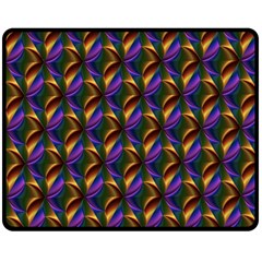 Seamless Prismatic Line Art Pattern Double Sided Fleece Blanket (medium)  by Amaryn4rt