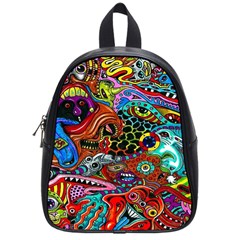 Vector Art Pattern School Bags (small)  by Amaryn4rt