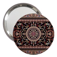 Vectorized Traditional Rug Style Of Traditional Patterns 3  Handbag Mirrors by Amaryn4rt