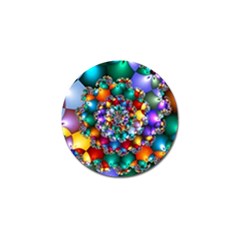 Rainbow Spiral Beads Golf Ball Marker (4 Pack)