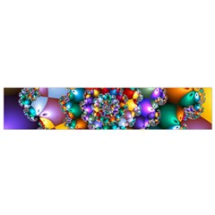 Rainbow Spiral Beads Flano Scarf (small) by WolfepawFractals