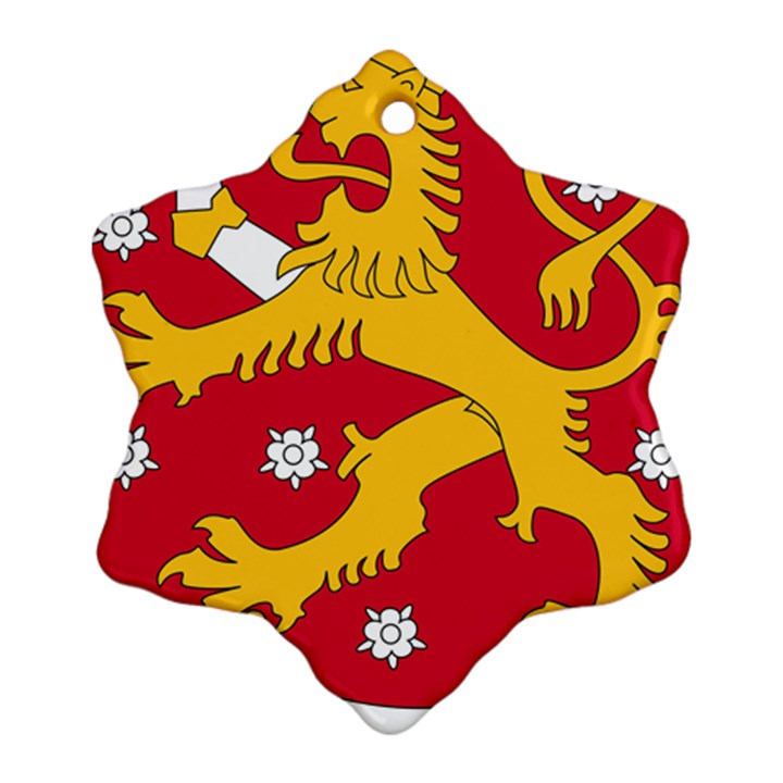 Coat of Arms of Finland Ornament (Snowflake)