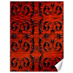 3d Metal Pattern On Wood Canvas 36  X 48   by Amaryn4rt