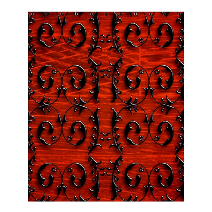 3d Metal Pattern On Wood Shower Curtain 60  x 72  (Medium) 