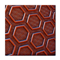 3d Abstract Patterns Hexagons Honeycomb Face Towel by Amaryn4rt