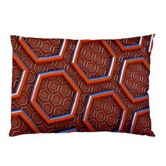 3d Abstract Patterns Hexagons Honeycomb Pillow Case by Amaryn4rt