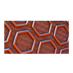 3d Abstract Patterns Hexagons Honeycomb Satin Wrap by Amaryn4rt