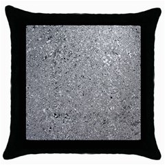 Abstract Flowing And Moving Liquid Metal Throw Pillow Case (black) by Amaryn4rt