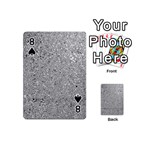 Abstract Flowing And Moving Liquid Metal Playing Cards 54 (Mini)  Front - Spade8